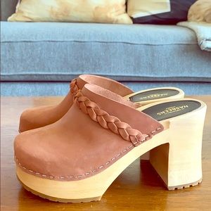 Swedish Hasbeens. Laila. Cognac Nubuck. Size 37.